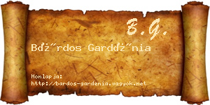 Bárdos Gardénia névjegykártya